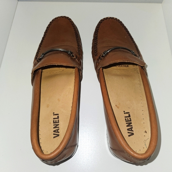 VANELI Debbie Tan Leather Loafers 9N - Picture 4 of 7
